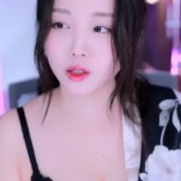 기모노 흘러내린 BJ 정다별 블랙 브라 가슴골