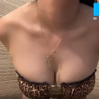 BJ 요베비 화끈한 호피무늬 튜브탑 비키니