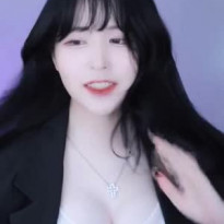 bj 초초 흰 브라렛 큰 가슴골 검정 팬티 노출