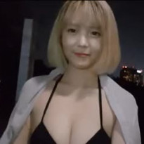 BJ 도마도 블랙 비키니 가슴골