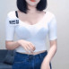 BJ 박민정 시스루 흰티에 청바지 블랙 브라 몸매