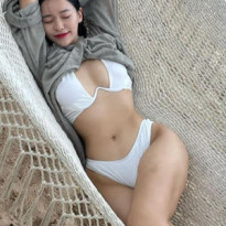 가족 여행 간 BJ 미래 해먹위 비키니