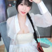 수련수련 시스루 저고리 풀어헤친 가슴골 댕기머리