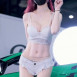 화이트 란제리 핫팬츠 동물귀 섹시 가터링 레이싱모델 민한나