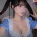 깅예솔 여캠모드 양갈래 머리 메이드복 가슴골