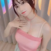 마젠타 한공캠 연핑크 나시 가슴골